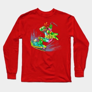 TMNT Sewer Surfing Mikey Long Sleeve T-Shirt